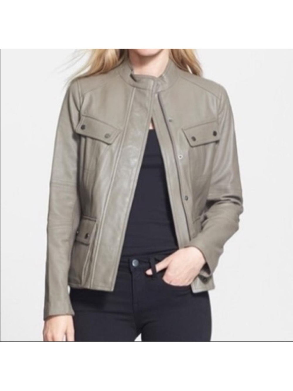 Vince Leather Jacket - sz M